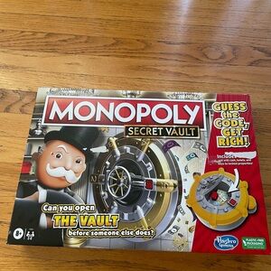 Hasbro Monopoly Secret Vault Game - Red and Gold